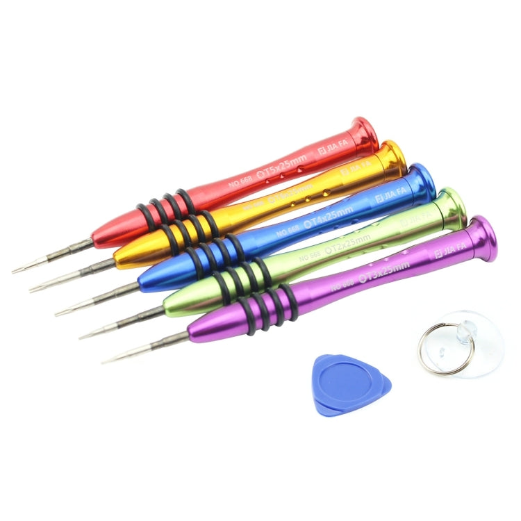 JIAFA JF-825 Set di strumenti di riparazione per cacciaviti Torx 7 in 1, JF-825 JIAFA JF-825 Set di strumenti di riparazione per cacciaviti Torx 7 in 1, JF-825